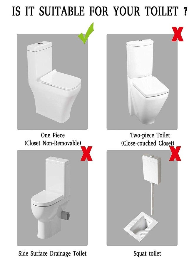 SB SMART BATH Water-Saving Plastic Dual Flush Valve, 8.26 Inch Flush Siphon 6-10 Fill Valve With Toilet Repair Kit ABS Push Chrome Plated Button For Tank Commode Fixed Together Commode Cistern Fitting - Image 2